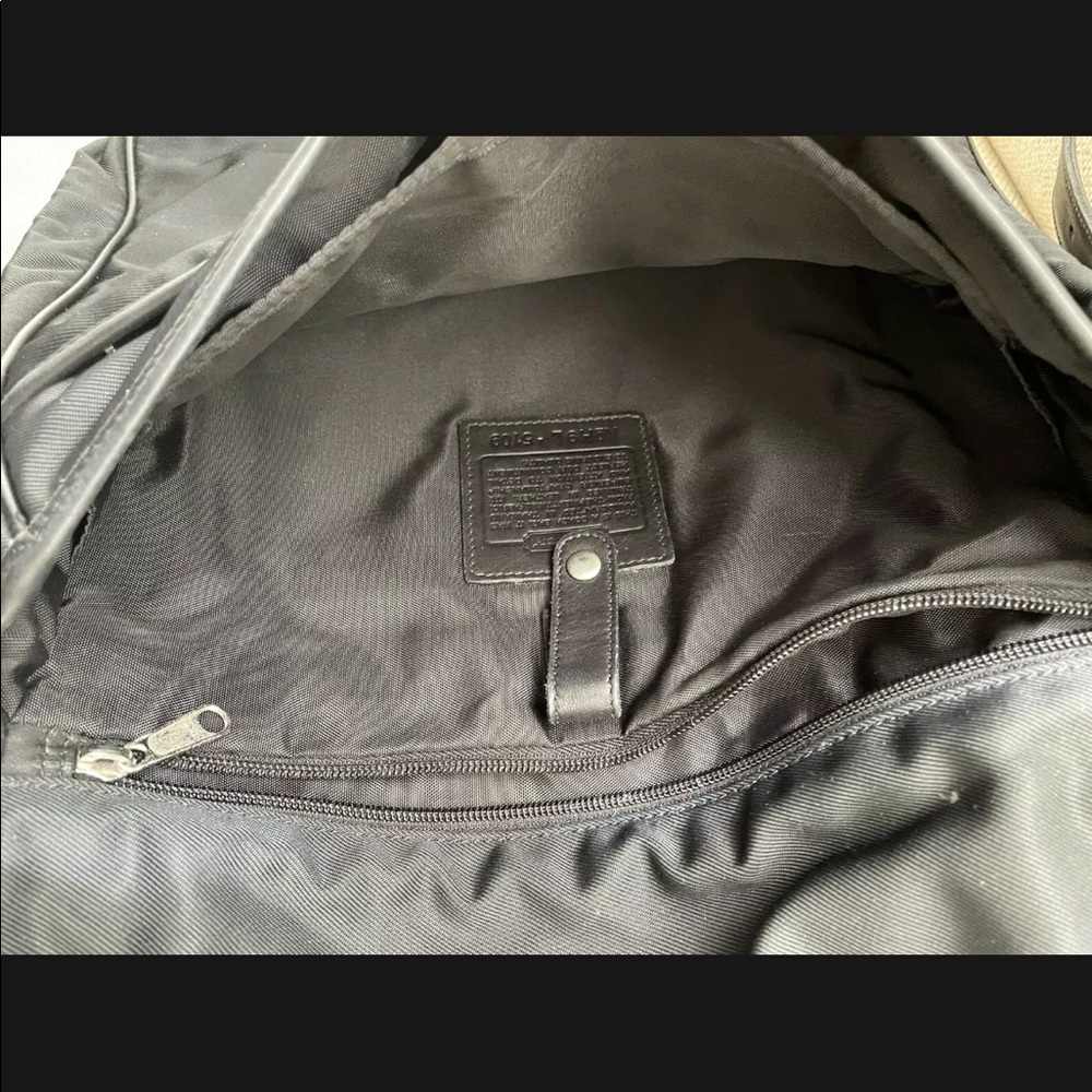 Coach Black nylon and leather trim messenger bag - Picture 8 of 15